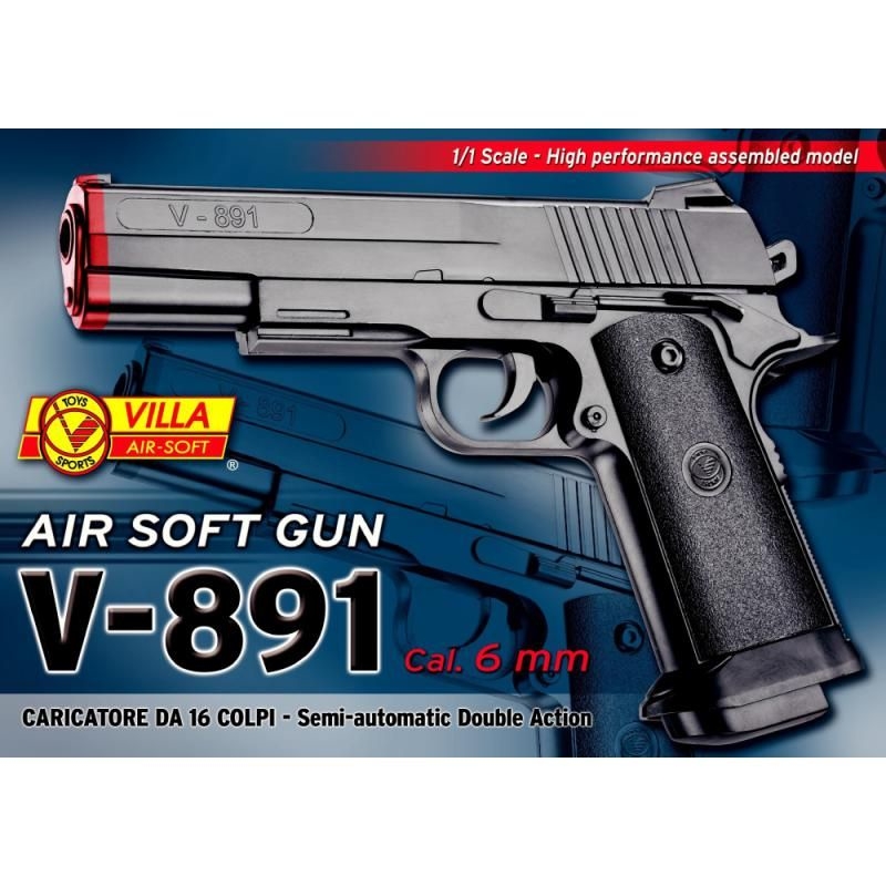 Pistolet V-891 SUITE CASE AIR SOFT SPEC 
